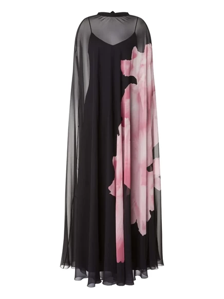 Шелковое платье от Alberta Ferretti black