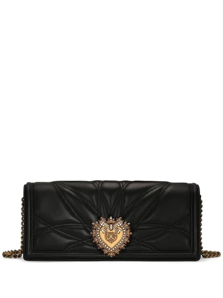 Стеганая сумка через плечо Dolce & Gabbana Devotion black