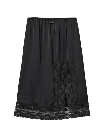 Женская юбка Marc Jacobs миди с кружевом, черная