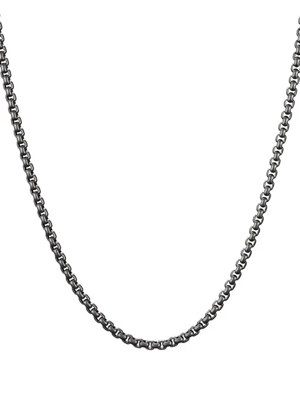 Мужское ожерелье David Yurman Box Chain 2,7 мм, серебристое