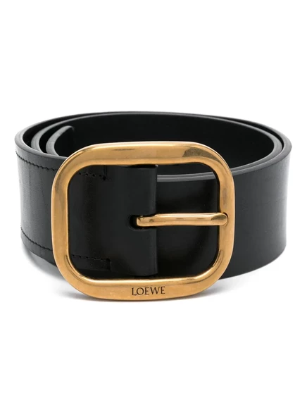Ремень с выгравированным логотипом LOEWE black