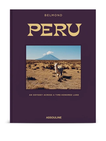 Кофейная книга Assouline Peru в твердом переплете, фиолетовая