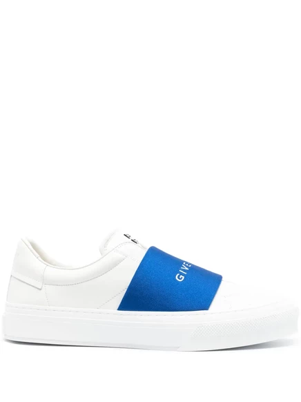 Мужские слипоны Givenchy City Sport из телячьей кожи, белые