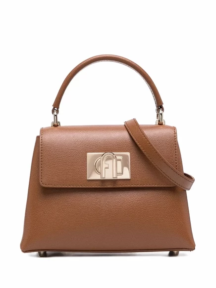 Кожаная сумка-тоут Furla 1927 brown