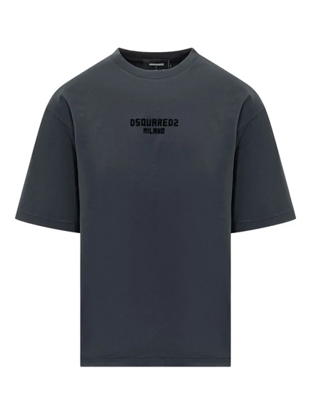 Футболка с тисненым логотипом DSQUARED2 black