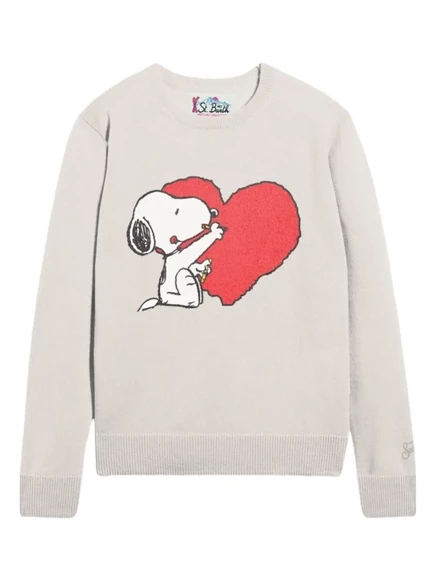 Женский свитер MC2 Saint Barth Snoopy, бежевый