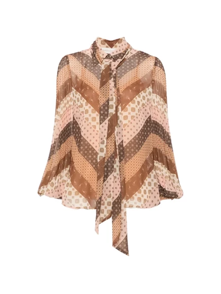 Женская блузка Zimmermann Sunray, нейтральных оттенков