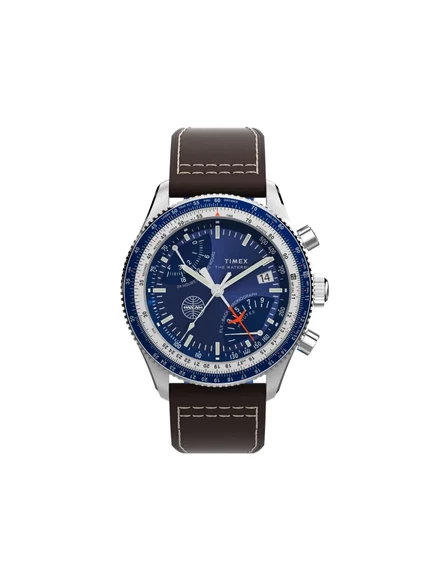 Мужские часы Timex x Pan Am 43 мм кварцевые, коричневые