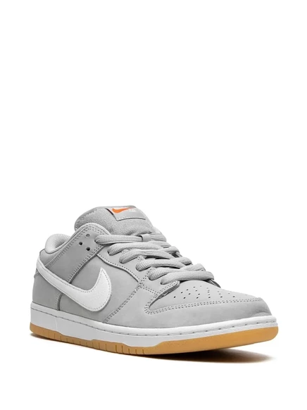 Унисекс кроссовки Nike SB Dunk Low Pro ISO кожаные, серо-коричневые
