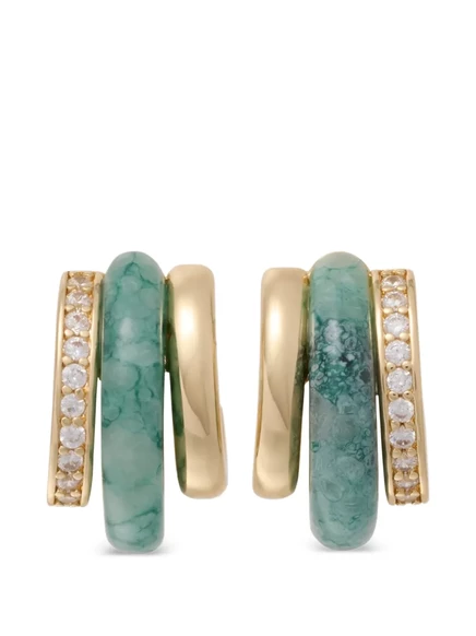 Женские серьги Roxanne Assoulin Stone Huggie, золотистые