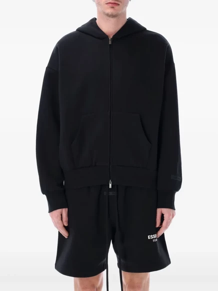 Мужское худи Fear Of God Essentials флисовое, черное