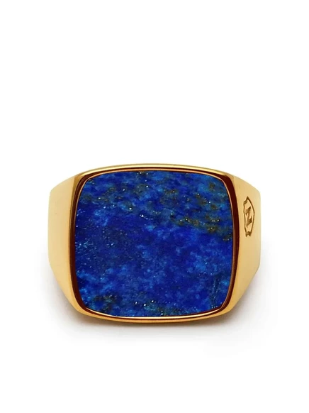 Мужское кольцо Nialaya Jewelry с лазуритом, золотистое