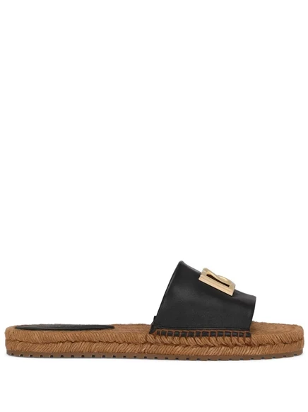 Женские эспадрильи Dolce & Gabbana DG-logo, черные