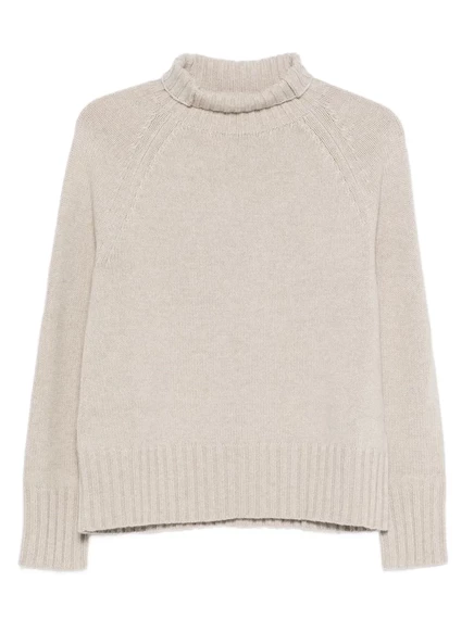 Свитер Max Mara с воронкообразным вырезом и рукавами реглан от Max Mara brown