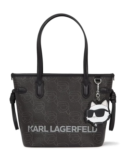 Женская сумка-тоут Karl Lagerfeld Ikon с монограммой, черная