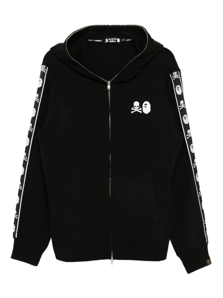 Мужское худи Mastermind Japan x Bape с логотипом, черное