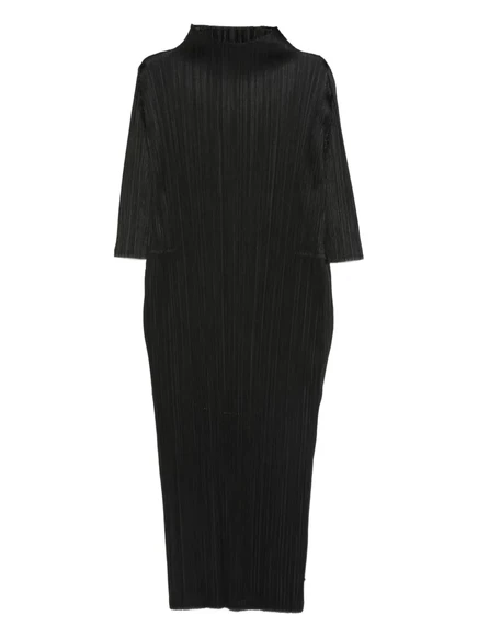Женское платье Pleats Please Issey Miyake миди плиссе, черное
