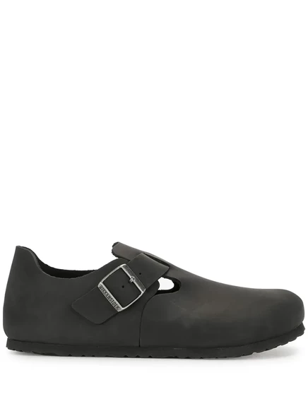 Мужские сабо Birkenstock London с пряжкой, черные (2)