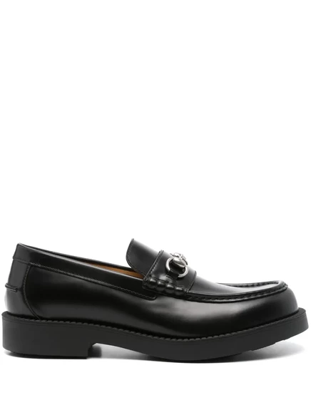 Мужские лоферы Gucci Horsebit из телячьей кожи, черные