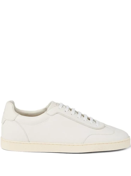 Кожаные кроссовки Brunello Cucinelli neutrals