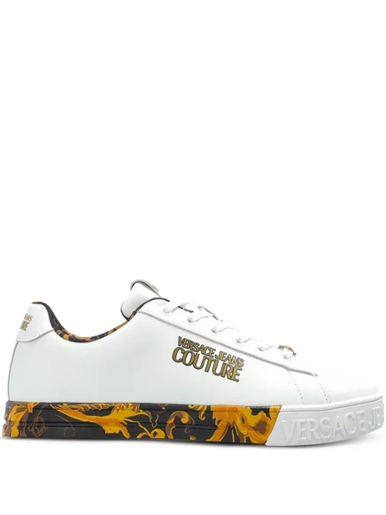 Кроссовки, украшенные логотипом Versace Jeans Couture  white