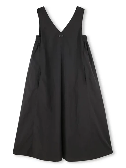 Платье миди с аппликацией из логотипа Dkny Kids black