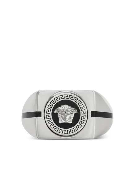 Мужское кольцо Versace Medusa Greca, серебристое