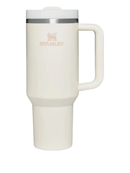 Термокружка Stanley Quencher H2O FlowState 1,18 л с ручкой и трубочкой, бежевая