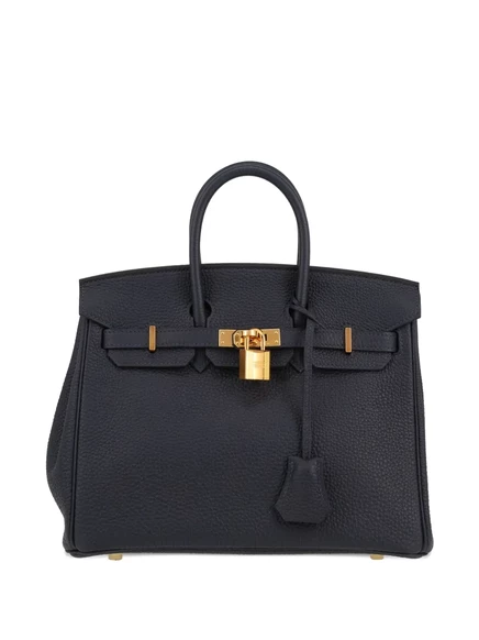 Кожаная сумка-тоут Hermès Birkin 25 togo, бывшая в употреблении blue