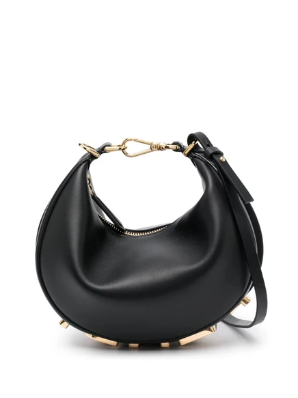 Женская мини-сумка-шопер Fendi Fendigraphy, черная
