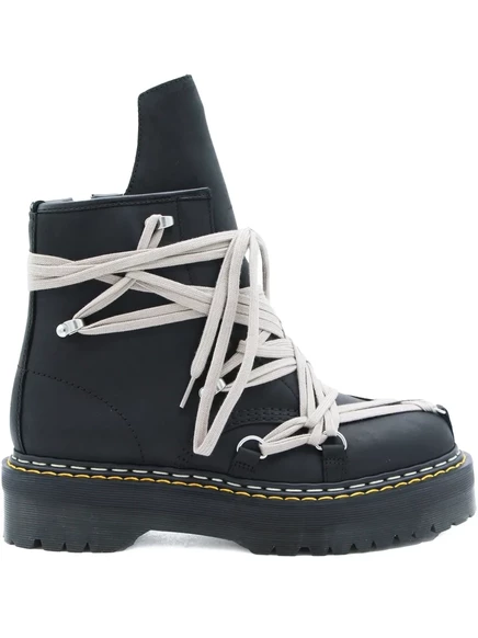 Ботинки Dr. Martens x Rick Owens шнурованные на платформе, черные