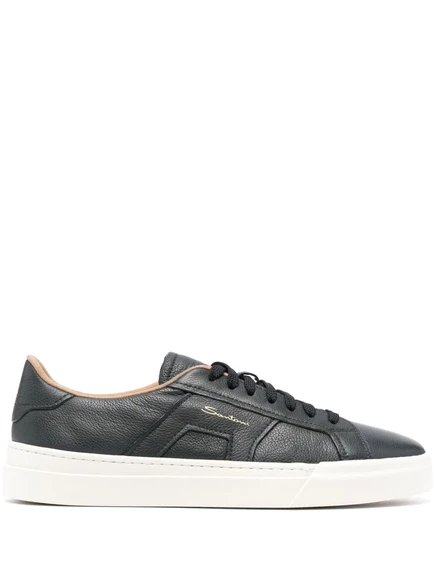 Мужские кожаные кроссовки Santoni, синие