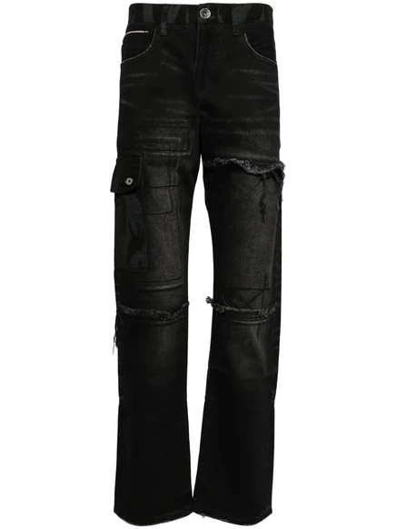 Мужские джинсы Private Stock The Kyle прямого кроя, черные
