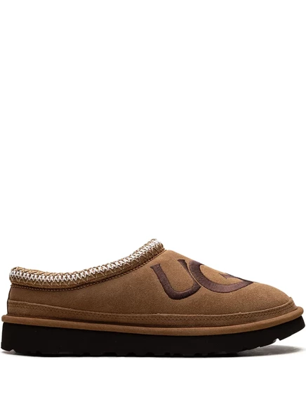 Мужские тапочки UGG Tasman Logo, коричневые