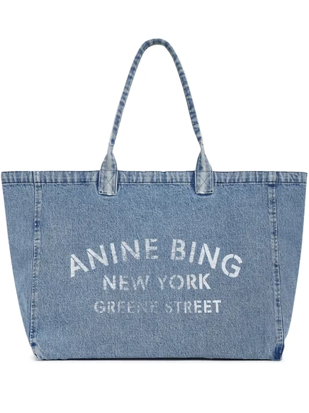 Сумка-тоут ANINE BING Leo blue