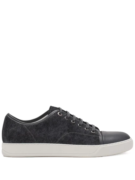 Мужские кеды Lanvin DBB1 низкие, серые