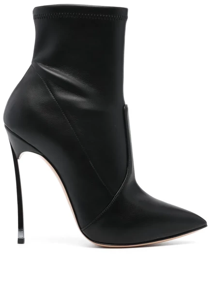 Кожаные ботинки Casadei Blade 130 мм black