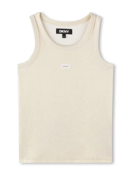 Майка с нашивкой и логотипом Dkny Kids neutrals