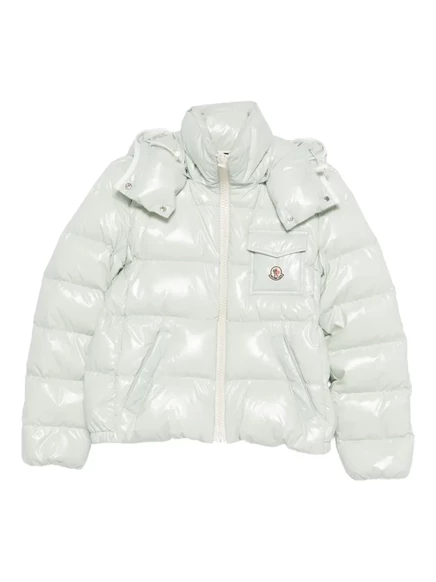 Женская стеганая куртка Moncler Andro, зеленая