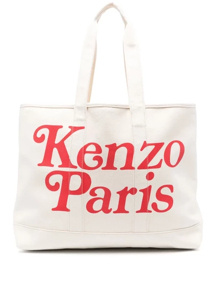Сумка-тоут Kenzo Large Utility из хлопка-канваса, экрю