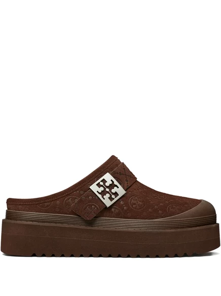 Женские мюли Tory Burch Mellow с меховой отделкой, коричневые