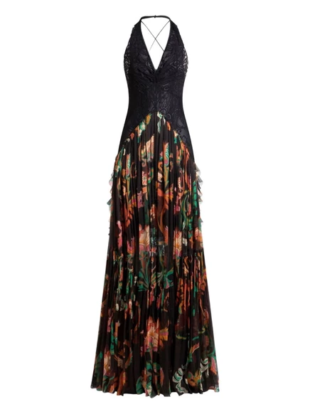 Платье ETRO с цветочным принтом black