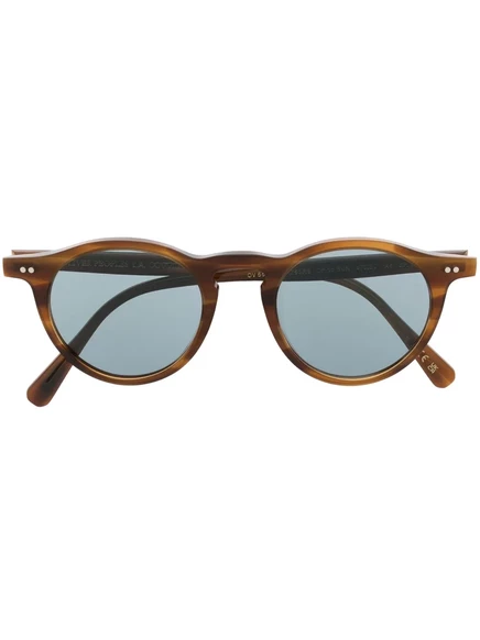 Унисекс солнцезащитные очки Oliver Peoples Desmon Sun, коричневые