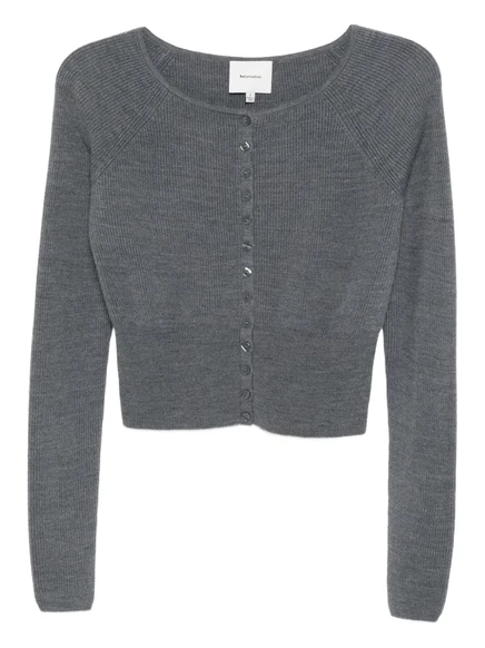 Кардиган из мериноса Reformation  grey