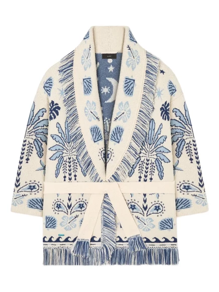 Женское пальто Alanui Echoes Of The Island с поясом, белое