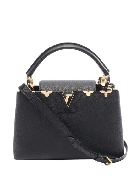 Женская сумка Louis Vuitton Capucines MM, черная
