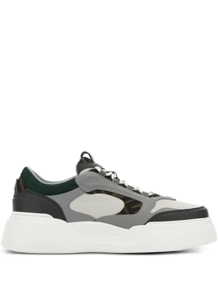 Мужские кроссовки Fendi Force из кожи, белые