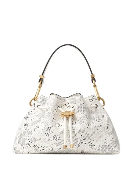 Женская сумка Jimmy Choo Cinch с кружевом, белая