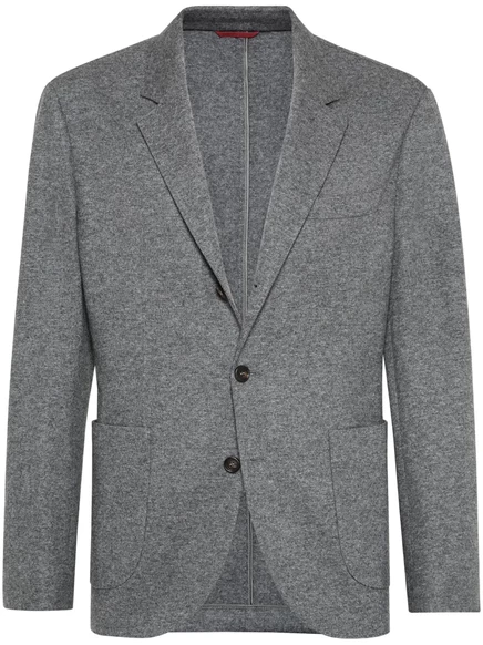 Мужской пиджак Brunello Cucinelli из кашемира, серый