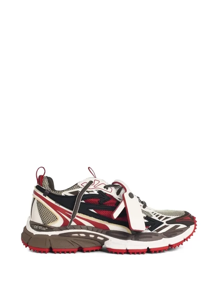 Мужские кроссовки Off-White Arrow замшевые, красные